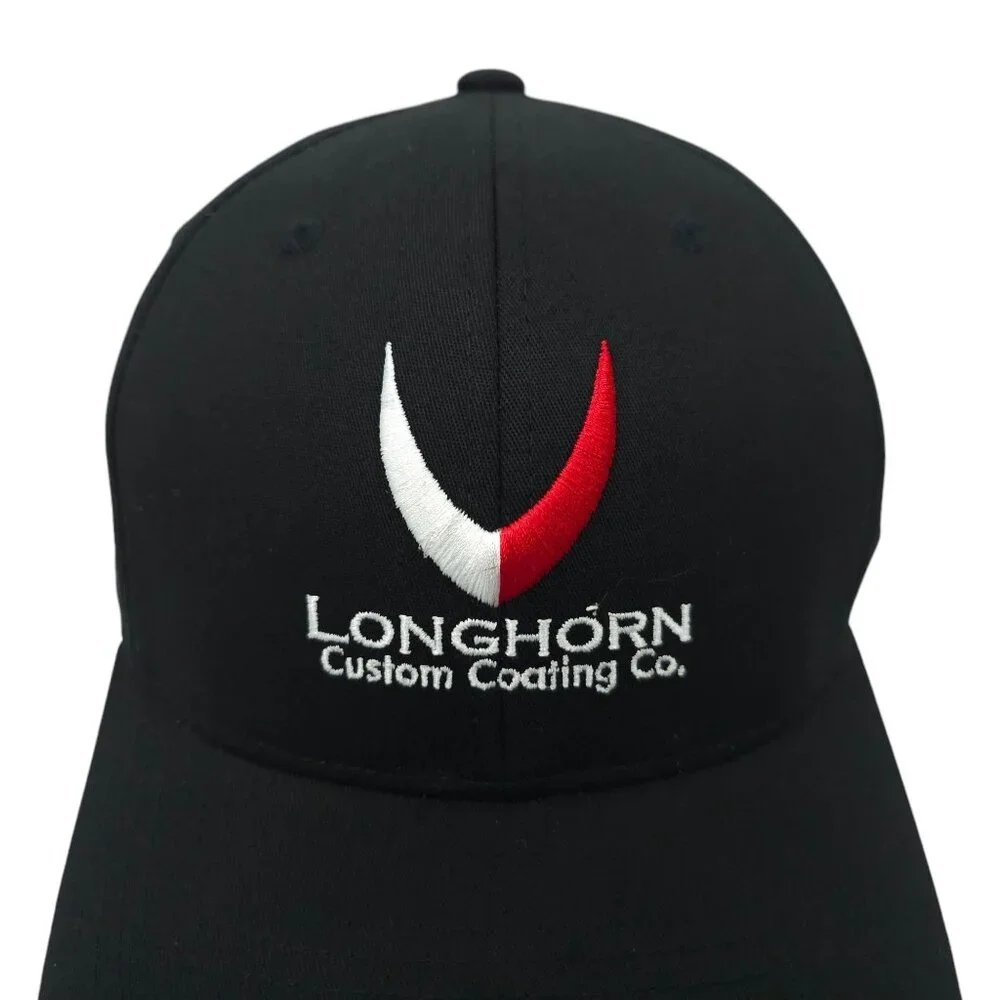 Longhorn Custom Coating Flexfit OSFM Cap Trucker Baseball Embroidered Logo Hat